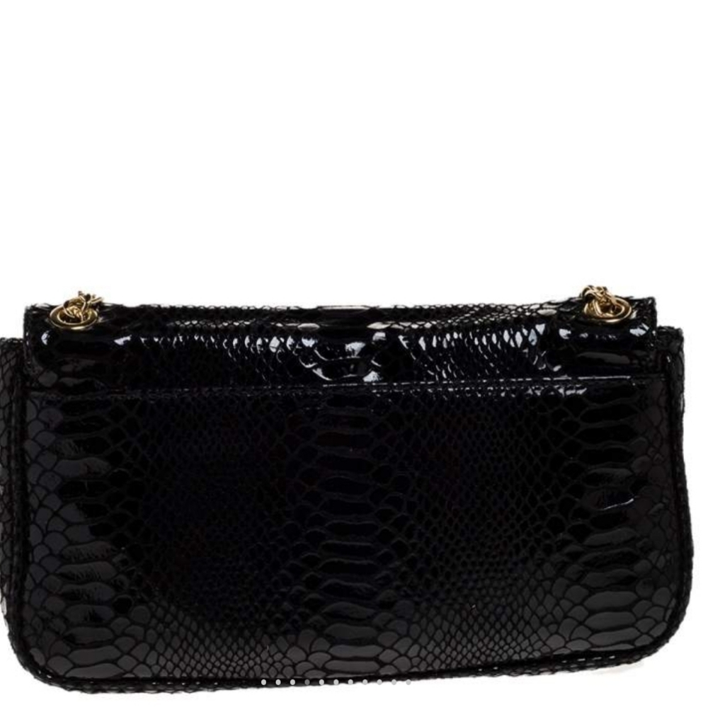 Michael Kors Black Hamilton Leather Shoulder Bag. - Picture 5 of 12